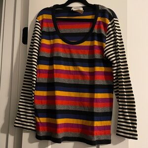 Sonia rykiel striped scoop neck sweater